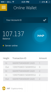 iNxt wallet