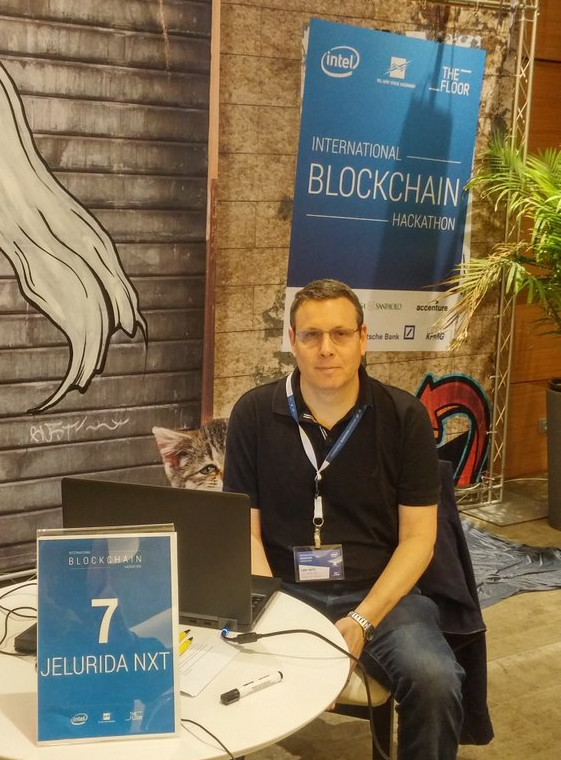 Riker in the latest International Blockchain Hackathon organized by Intel 